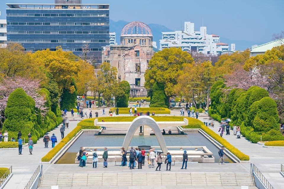 Vredespark in Hiroshima, Japan