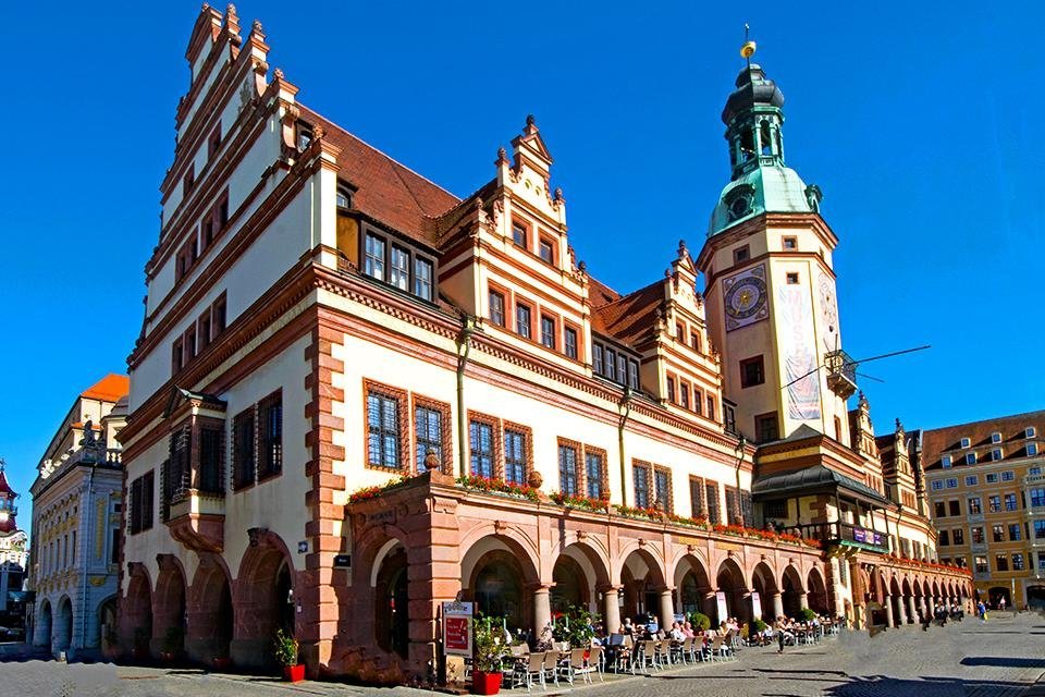 Marktplatz, Leipzig, Duitsland