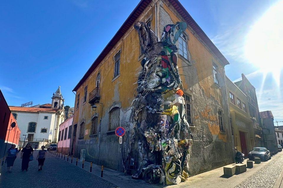 Kunst in de straten van Porto Portugal
