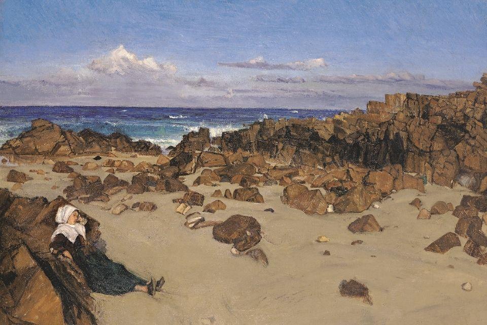 James McNeill Whistler, Coast of Brittany (Alone with the Tide), 1861. Wadsworth Museum of Art