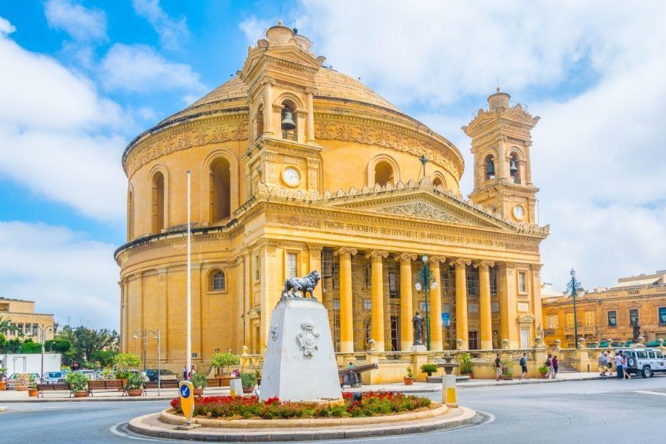 De grootse domkerk van Mosta op Malta