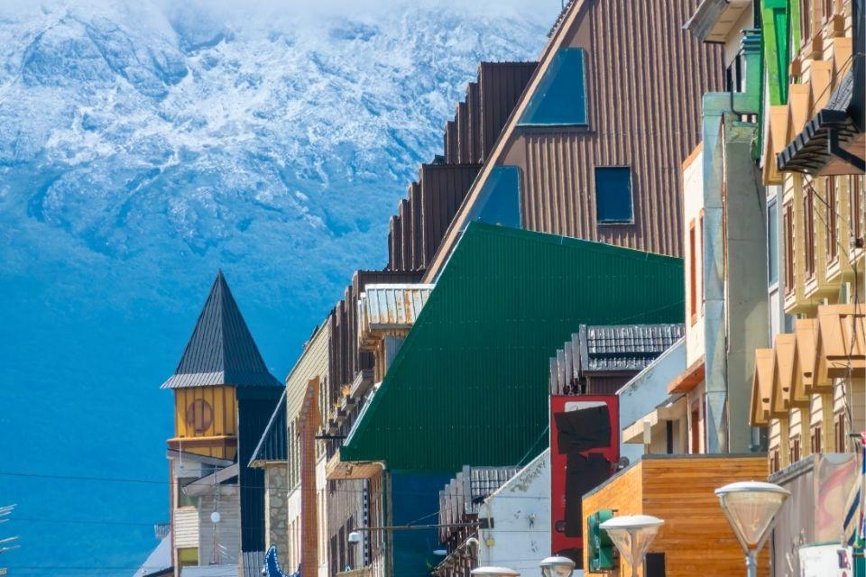 Straatbeeld in Ushuaia, Argentinië