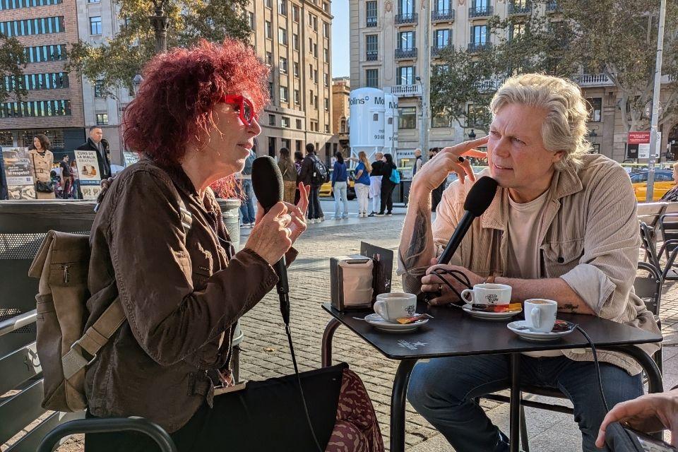 Reisleidster Qurina en Roelof Hemmen in Barcelona, Spanje