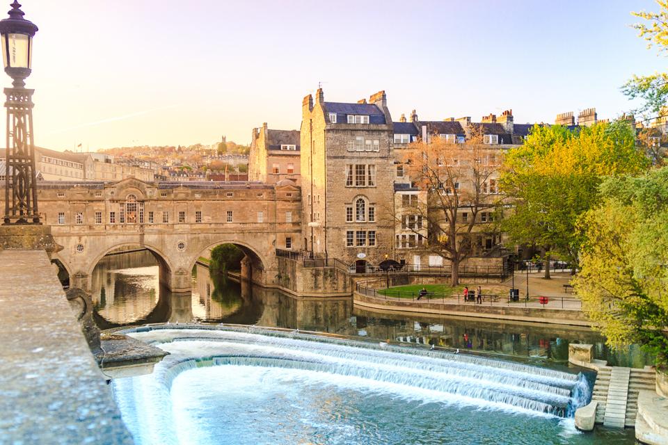 Pulteney Bridge in Bath in Groot-Brittannië