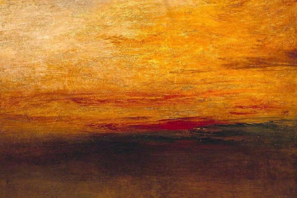 Joseph Mallord William Turner (1775-1851) - Sunset - N01876 - National Gallery, Groot-Brittannië