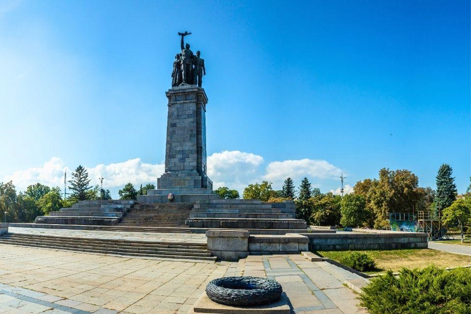 Monument voor het Sovjetleger in Sofia Bulgarije