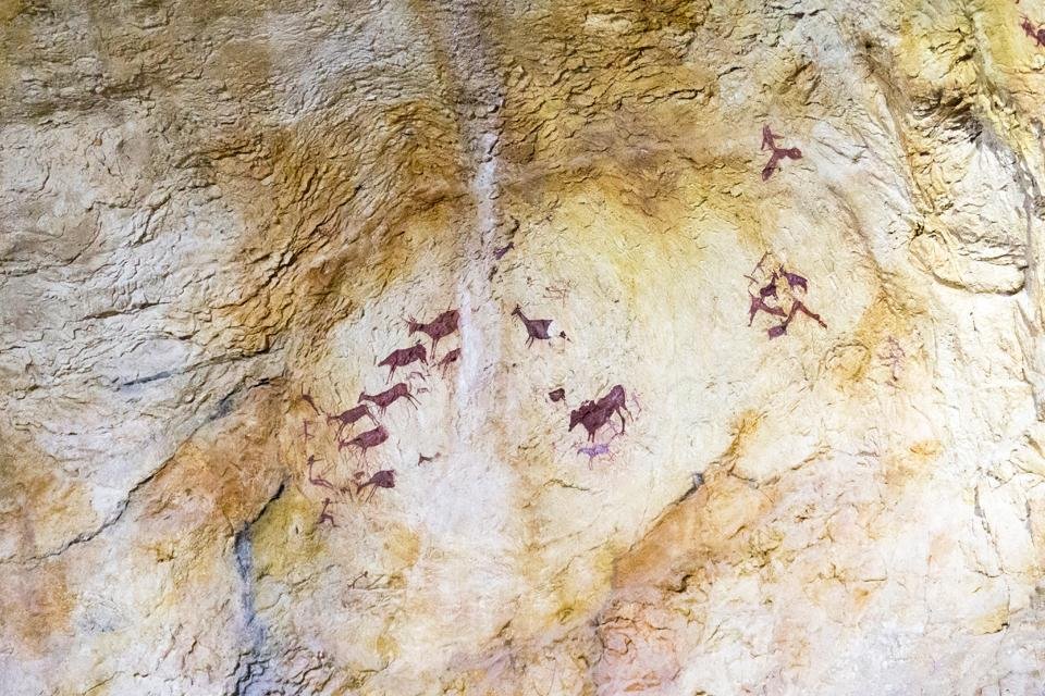 Prehistorische rotsschilderingen in Tirig, Spanje