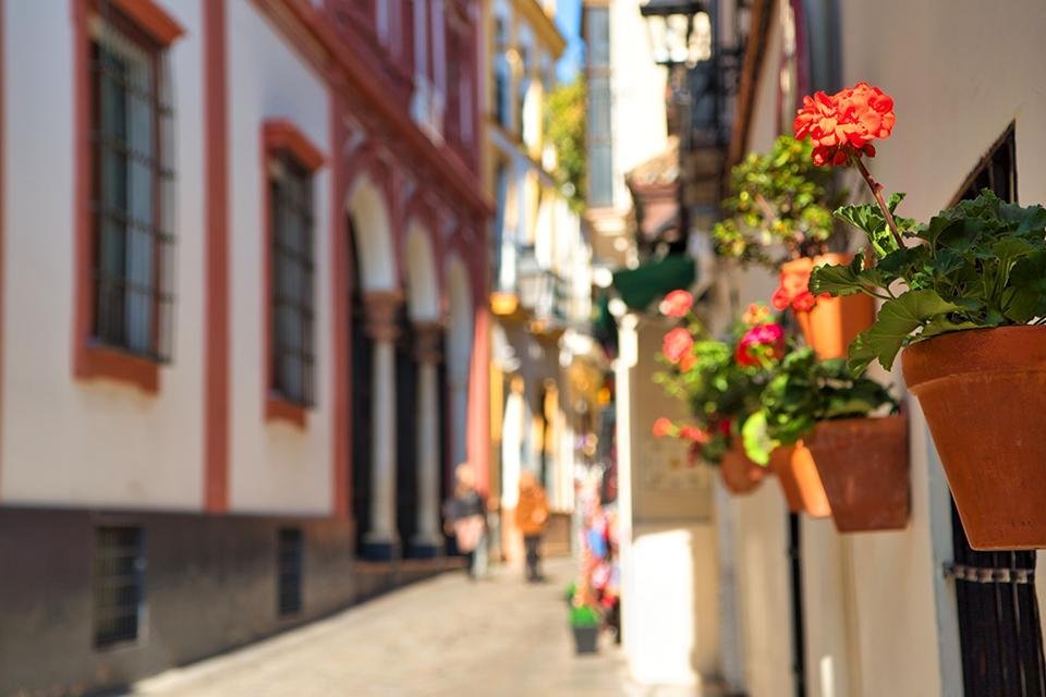 Barrio de Santa Cruz, Sevilla, Andalusië, Spanje