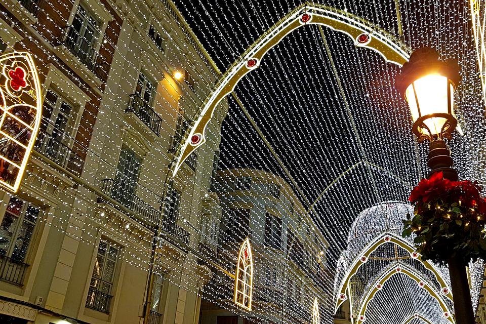 Kerst in Málaga, Andalusië, Spanje