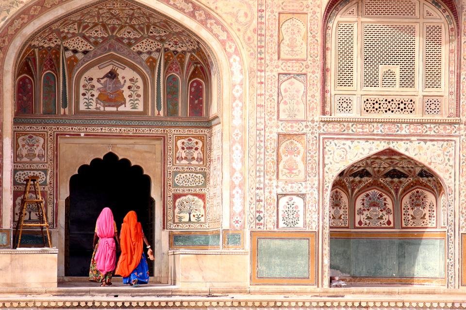 Fort van Amber in Jaipur, India Fort van Amber in Jaipur, India