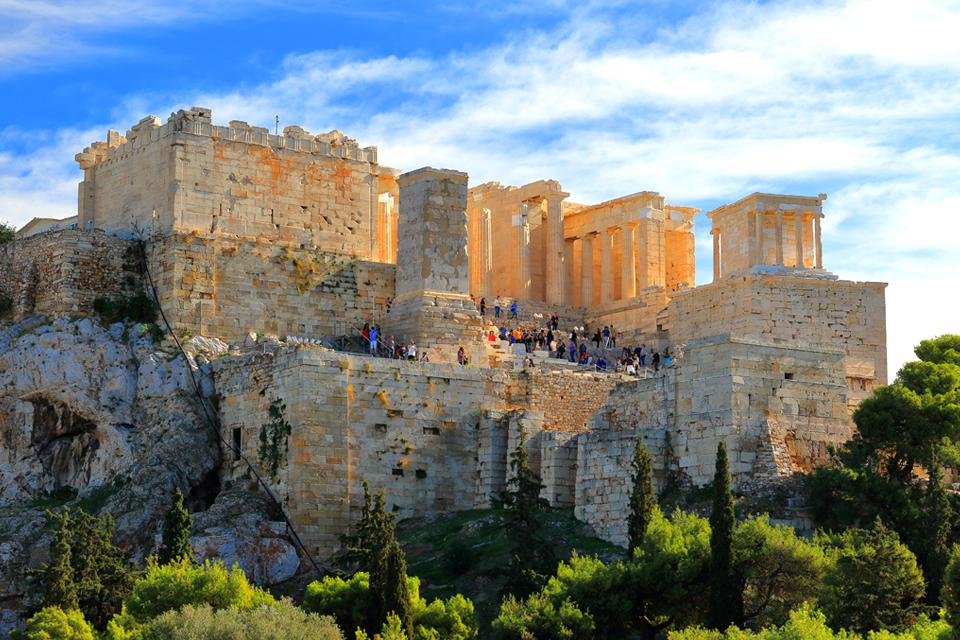 Akropolis in Athene, Griekenland