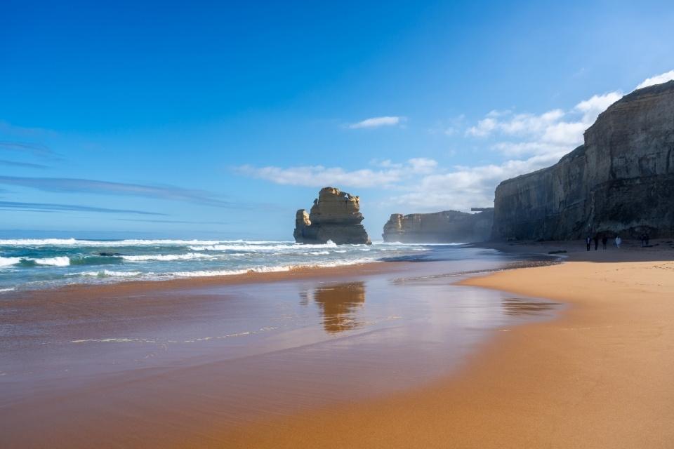 De Twelve Apostles op Clifton Beach, Australië