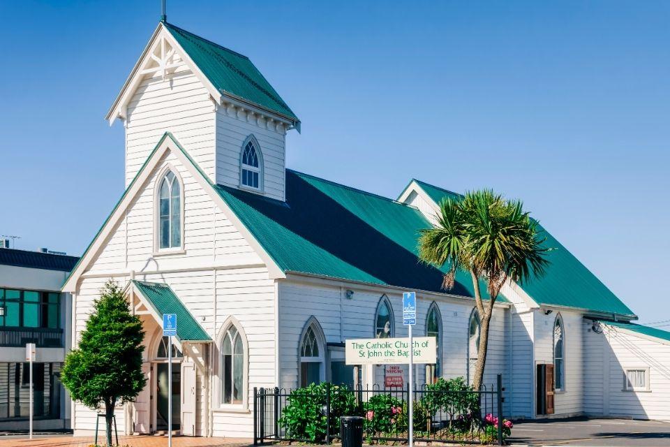 St. John the Baptist kerk in de wijk Parnell, Auckland, Nieuw-Zeeland