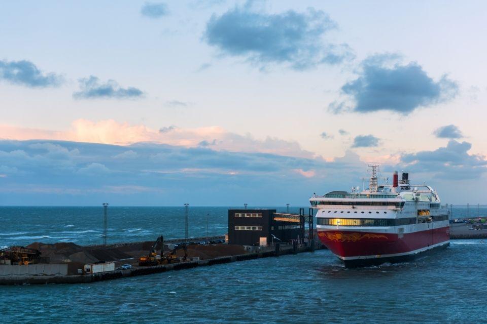 De haven van Hirtshals in Denemarken