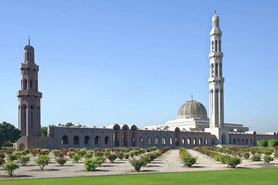 De Grote Moskee in Muscat, Oman