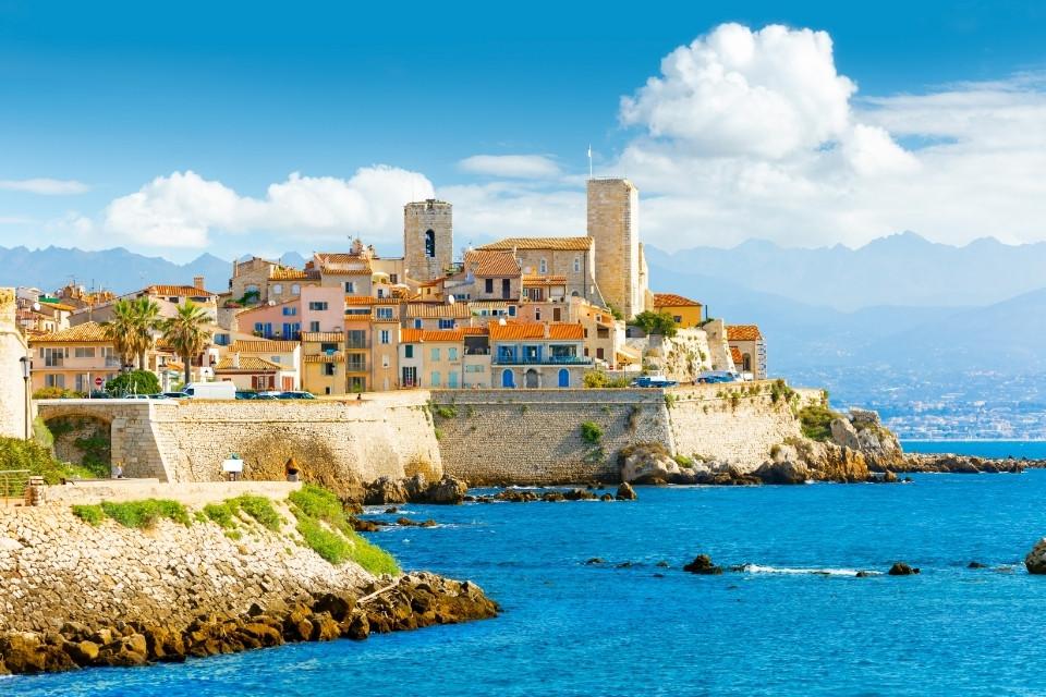 Zicht op Antibes, Frankrijk