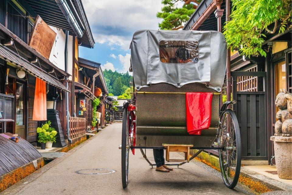 Het bergstadje Takayama, Japan