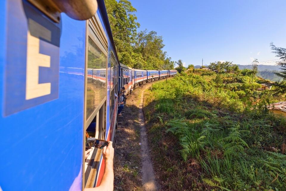 Trein van Kandy naar Ella, Sri Lanka