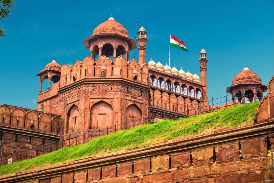 Het Rode Fort van Delhi of Lal Qila, India