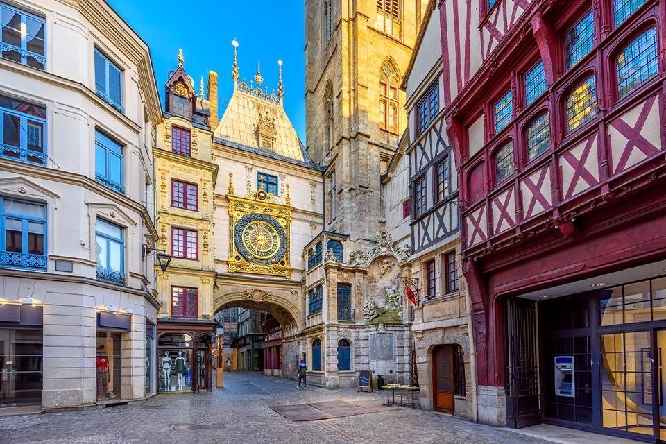 Gros-Horloge in Rouen, Frankrijk