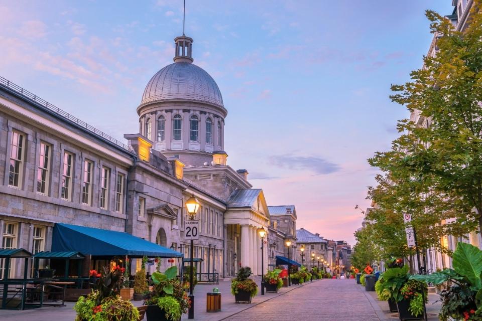 Het oude centrum van Québec, Canada