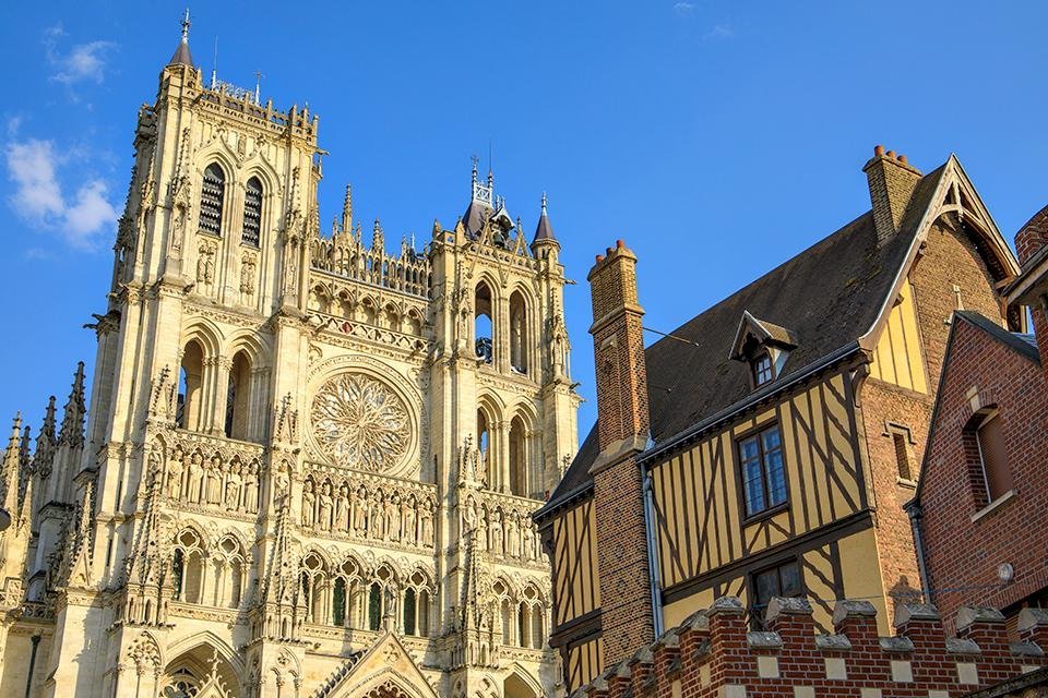 De kathedraal van Amiens, Frankrijk