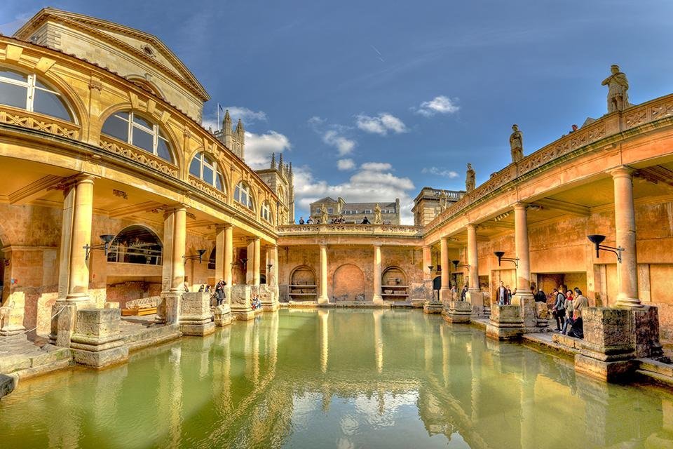 The Roman Baths in Bath Groot-Brittannië