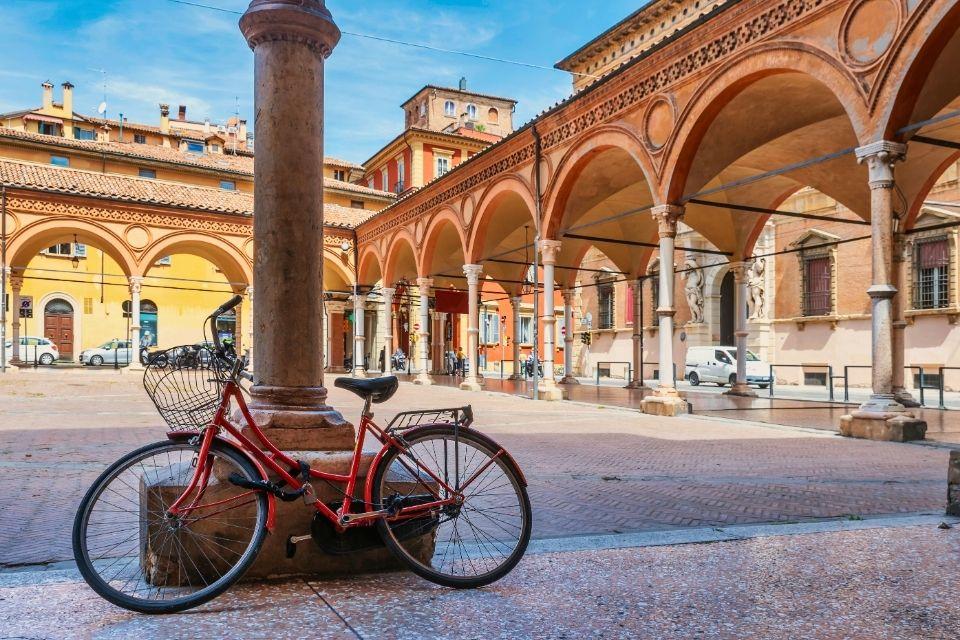 De universiteitsstad Bologna Italië
