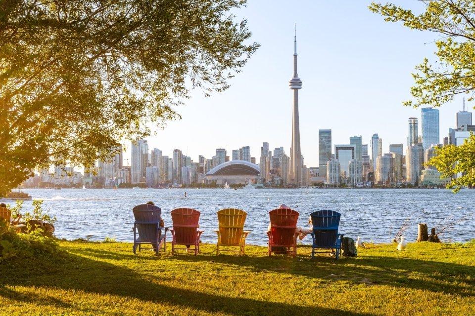 De skyline van Toronto, Canada