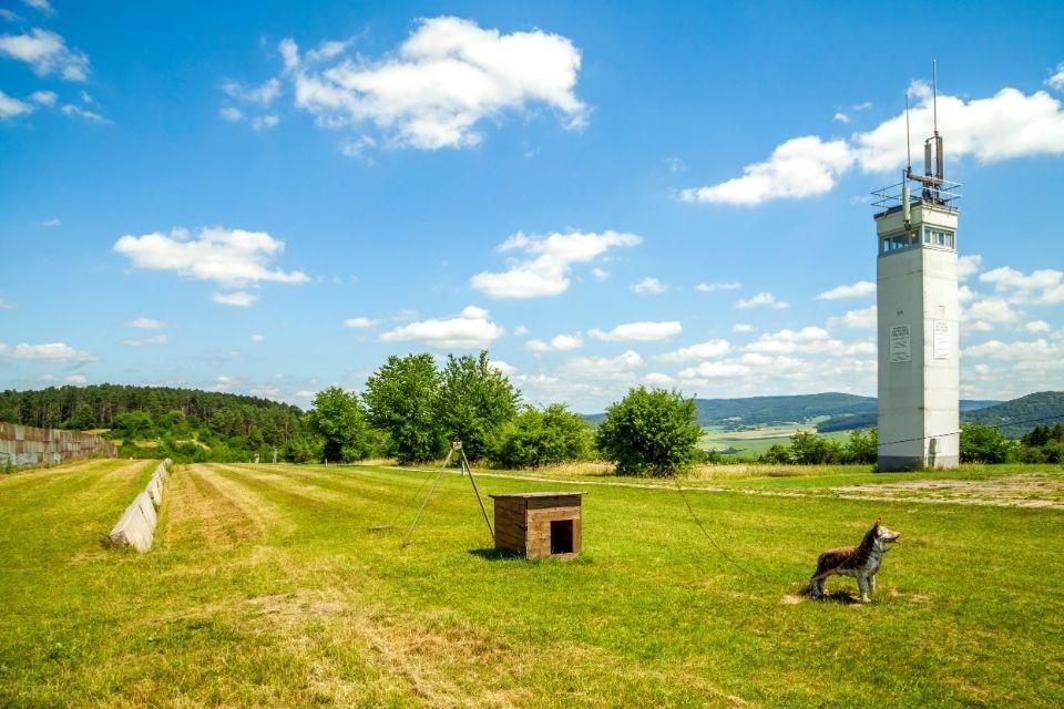 Point Alpha, de voormalige DDR-grensovergang Helmstedt-Marienborn Duitsland