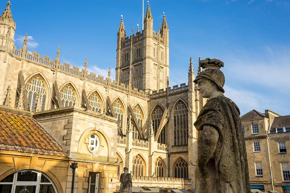 Tha Bath Abbey, Bath, Groot-Brittannië