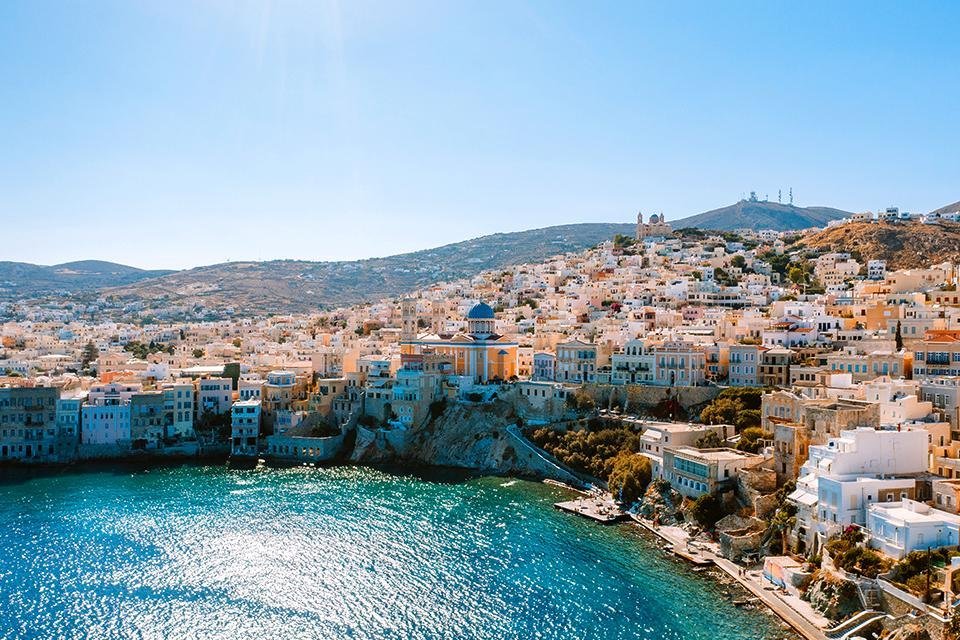 Ermoúpoli op Syros, Cycladen, Griekenland