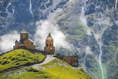 Drievuldigheidskerk van Gergeti, Georgië Drievuldigheidskerk van Gergeti, Georgië