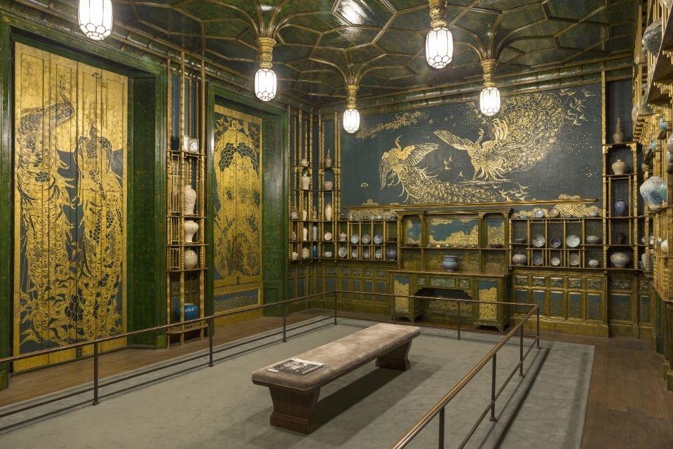 De Peacock Room in de Freer Gallery of Art