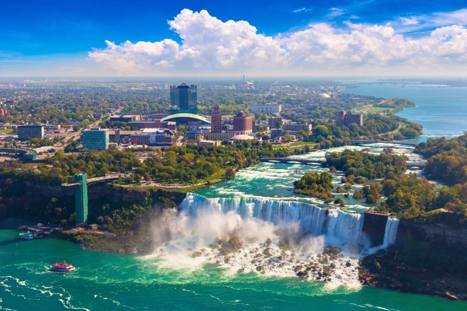 Niagara Falls vanaf de Canadese kant, Canada