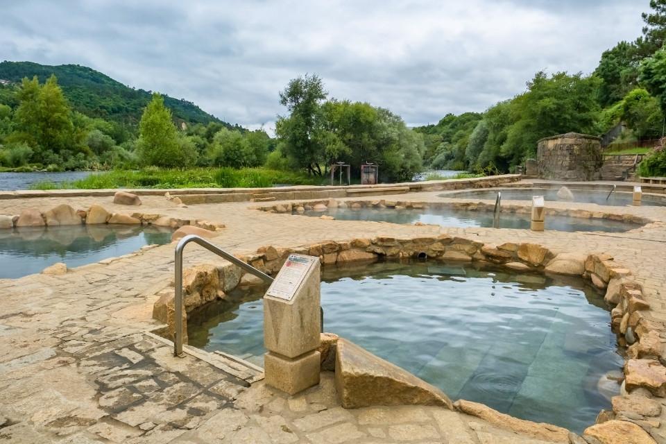 Thermale baden in Ourense, Spanje