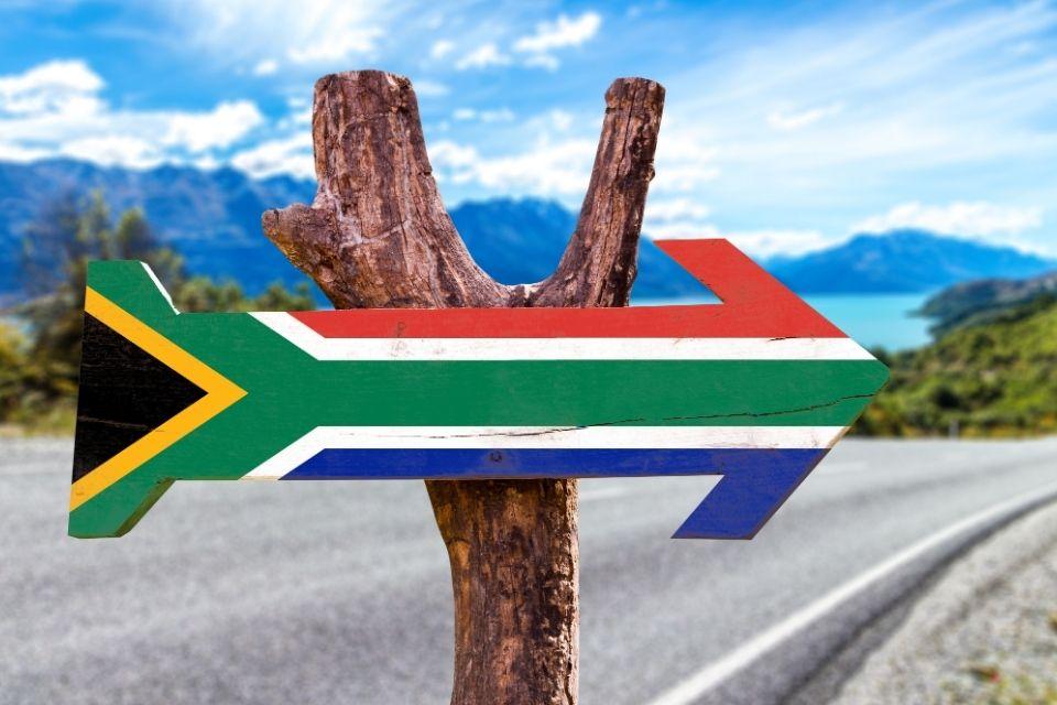 Road sign in Zuid-Afrika