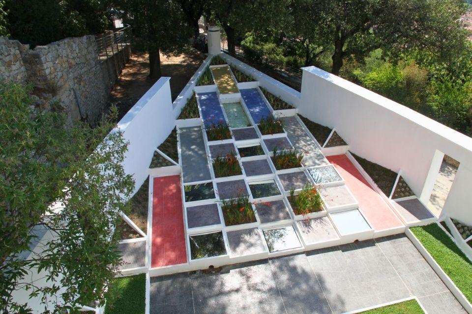 Kubistische tuin van Villa Noailles in Hyères Frankrijk