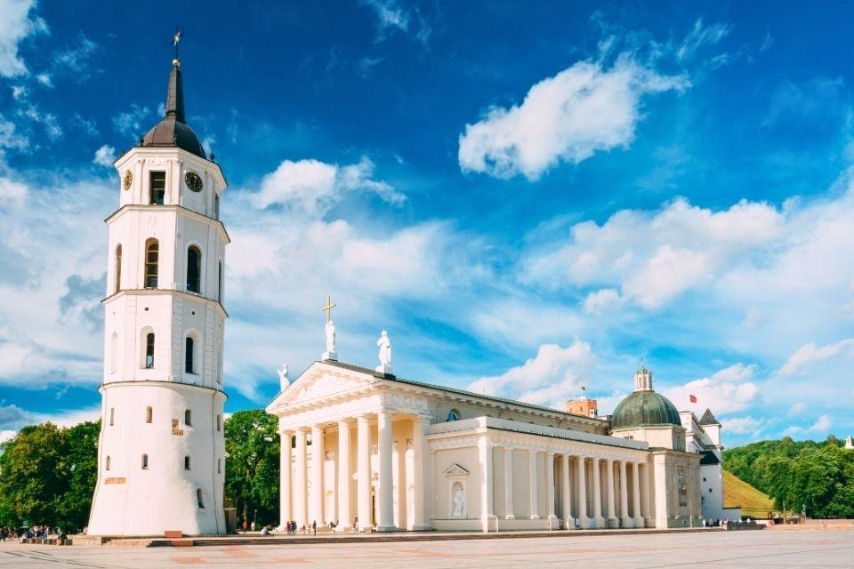 De kathedraal van Vilnius Litouwen