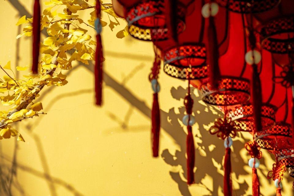 Detail van de Jade Boeddhatempel in Shanghai, China