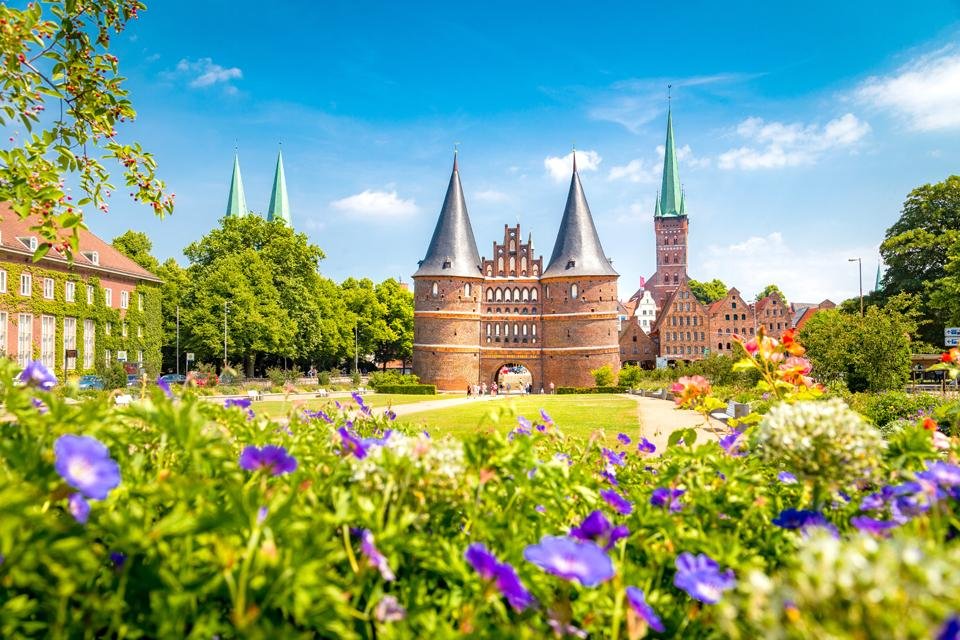 De Holstentor in Lübeck, Duitsland