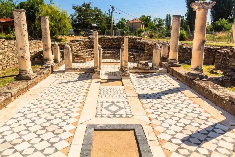 Opgraving van Heraclea Lyncestis bij Bitola Noord-Macedonië