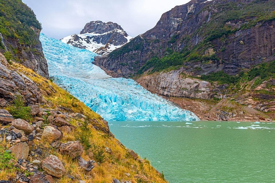 Serrano-gletsjer in Puerto Natales, Torres del Paine, Chili
