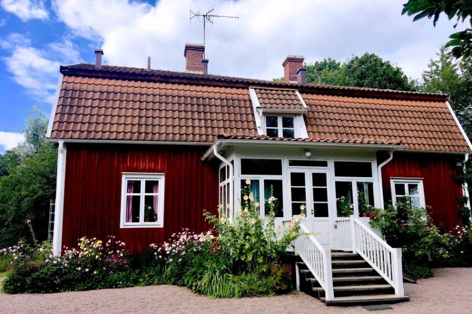 Het geboortehuis van Astrid Lindgren in Vimmerby Zweden