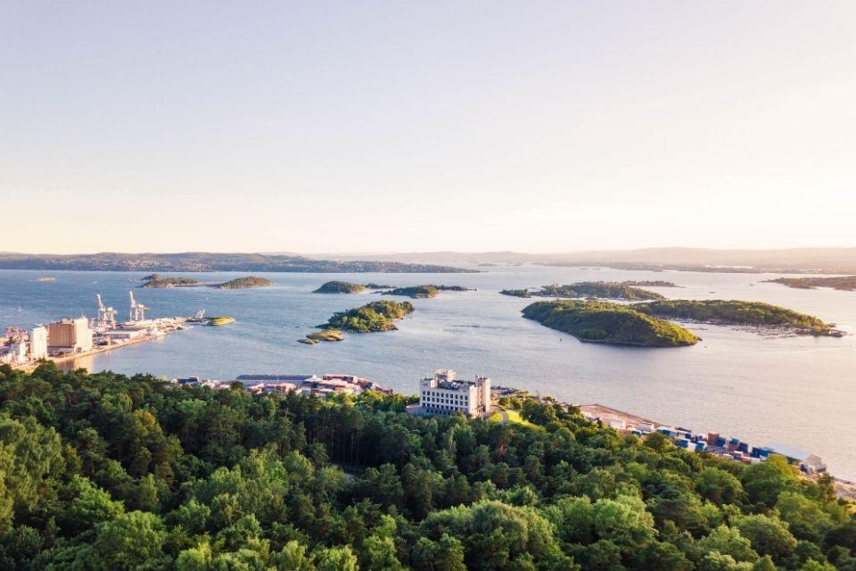 Het Oslofjord in Noorwegen