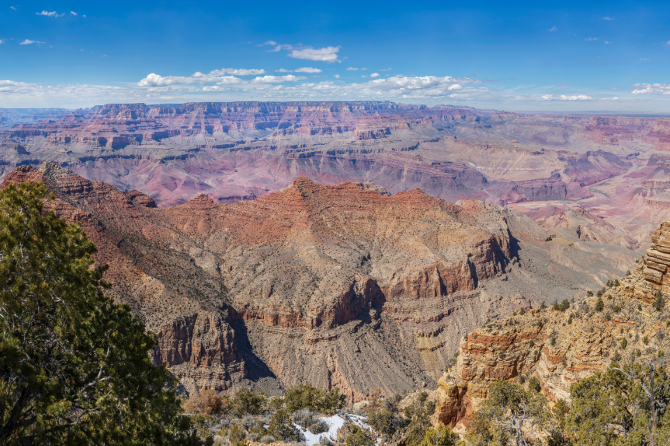 Uitzicht vanaf de Desert View Watch Tower, Grand Canyon, Amerika