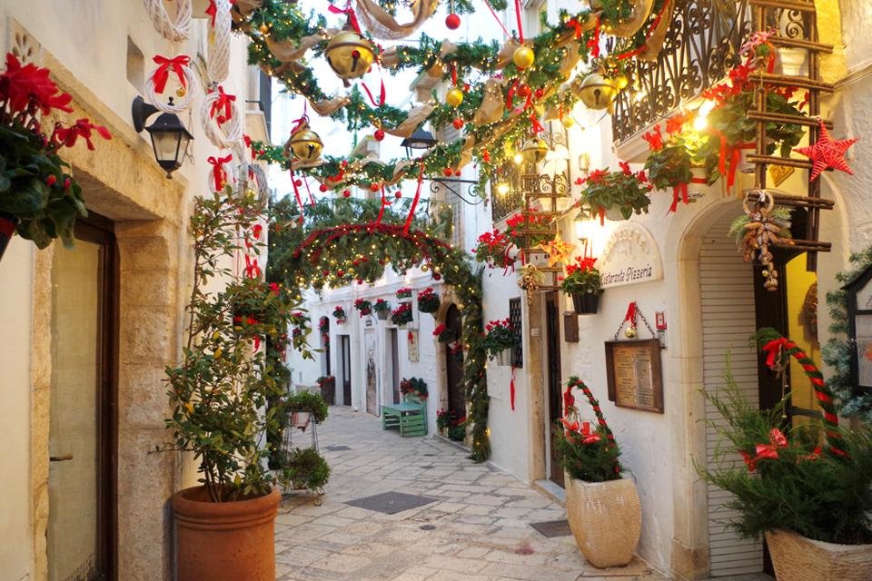 Kerst in Locorotondo, Italië