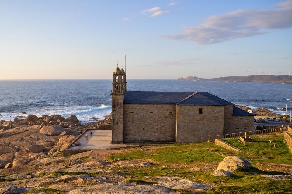 Het heiligdom A Nosa Señora da Barca Muxía Galicië Spanje