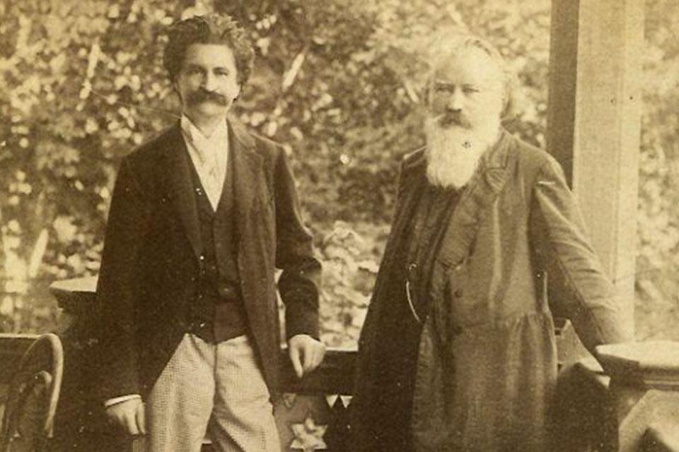 Johann Strauss en Johannes Brahms Johann Strauss en Johannes Brahms