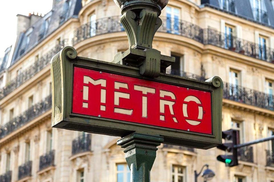Metro in Parijs, Frankrijk